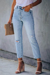 Retro Light Blue Denim Jeans